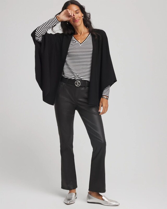 Crepe Open-Front Ruana - image 2